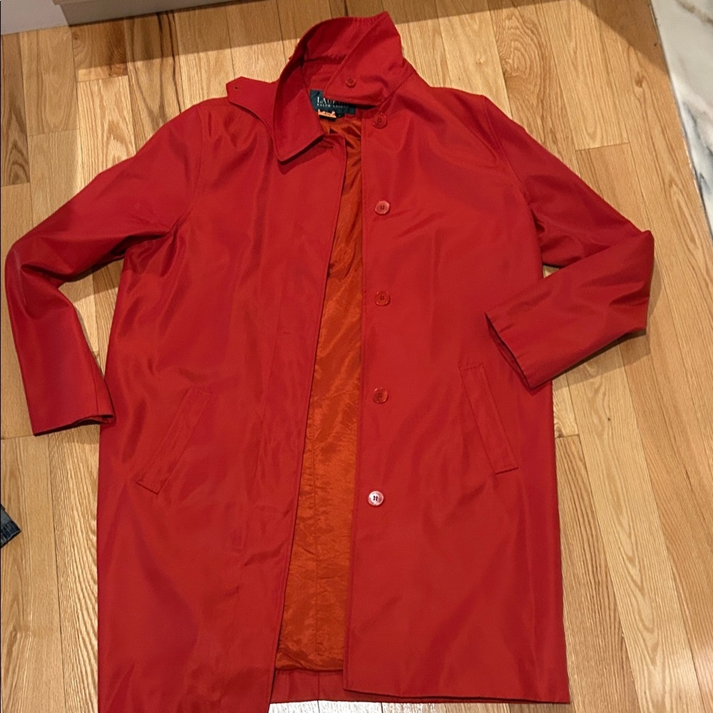 Ralph Lauren women’s Red Raincoat L